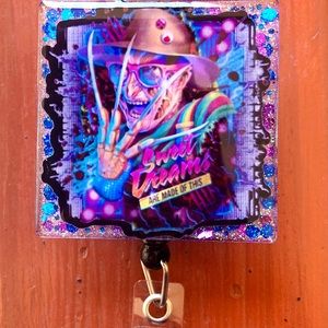 Freddy Krueger Sweet Dreams Are Made Of This Halloween Badge Reel